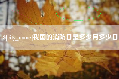 金昌我国的消防日是多少月多少日