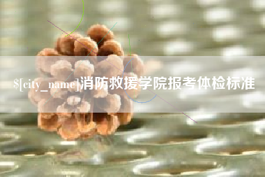 金昌消防救援学院报考体检标准