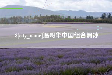 金昌温哥华中国组合滑冰