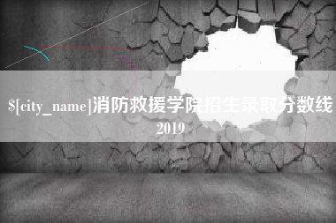金昌消防救援学院招生录取分数线2019