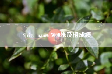 金昌5000米及格成绩