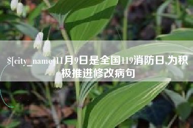 金昌11月9日是全国119消防日,为积极推进修改病句