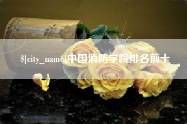 金昌中国消防学院排名前十