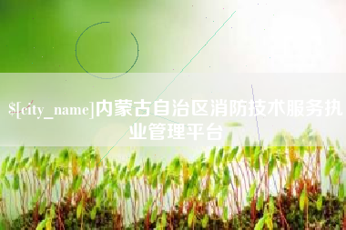 金昌内蒙古自治区消防技术服务执业管理平台