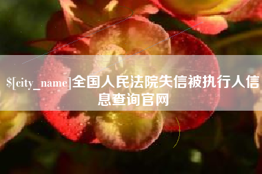 金昌全国人民法院失信被执行人信息查询官网