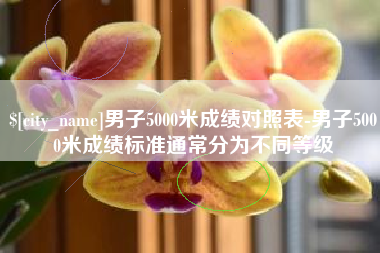金昌男子5000米成绩对照表-男子5000米成绩标准通常分为不同等级