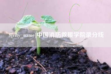金昌中国消防救援学院录分线