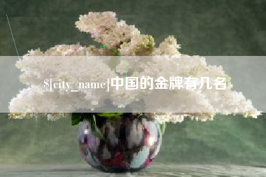 金昌中国的金牌有几名
