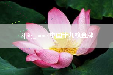 金昌中国十九枚金牌