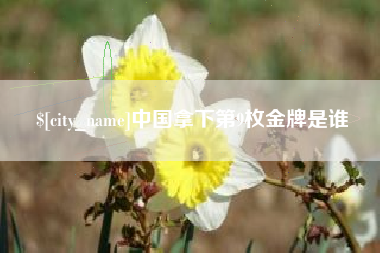金昌中国拿下第9枚金牌是谁