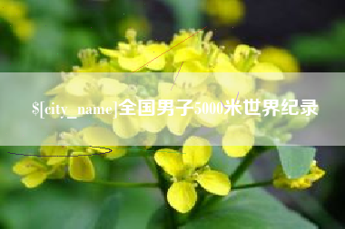 金昌全国男子5000米世界纪录