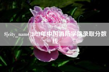 金昌2021年中国消防学院录取分数线