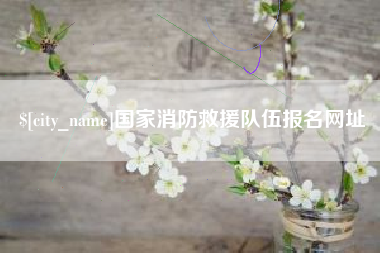 金昌国家消防救援队伍报名网址