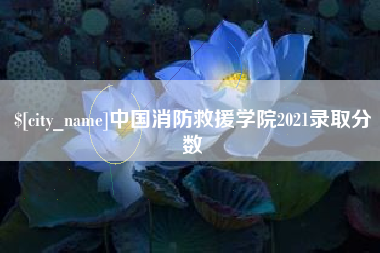 金昌中国消防救援学院2021录取分数