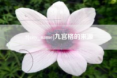 金昌九宫格的来源