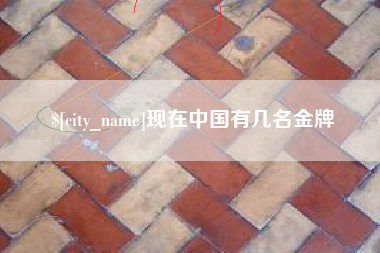 金昌现在中国有几名金牌