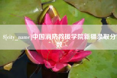 金昌中国消防救援学院新疆录取分数