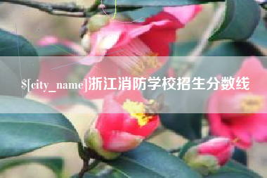 金昌浙江消防学校招生分数线