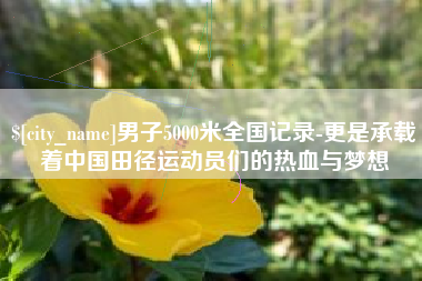 金昌男子5000米全国记录-更是承载着中国田径运动员们的热血与梦想