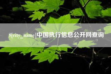 金昌中国执行信息公开网查询