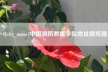金昌中国消防救援学院地址路线图