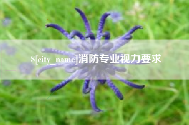 金昌消防专业视力要求