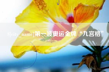金昌第一波奥运金牌“九宫格”