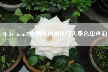 金昌中国失信被执行人员名单查询