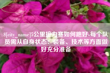 金昌5公里接力赛如何跑好-每个队员需从自身状态、装备、技术等方面做好充分准备