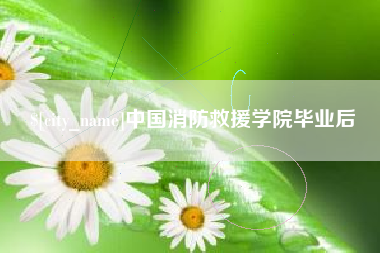 金昌中国消防救援学院毕业后