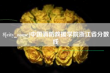 金昌中国消防救援学院浙江省分数线