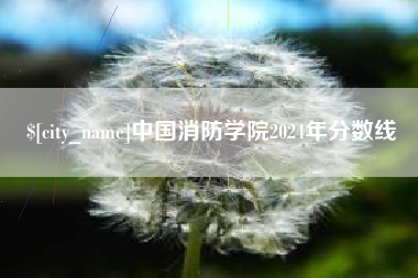 金昌中国消防学院2024年分数线