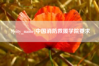 金昌中国消防救援学院要求