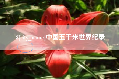 金昌中国五千米世界纪录