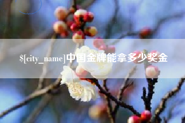 金昌中国金牌能拿多少奖金