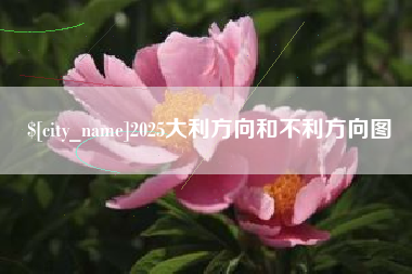 金昌2025大利方向和不利方向图