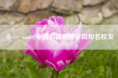 金昌中国消防救援学院知名校友