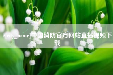金昌中国消防官方网站直播视频下载