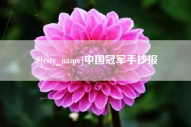 金昌中国冠军手抄报