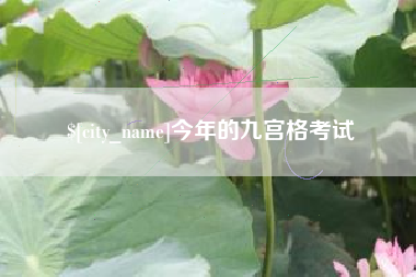 金昌今年的九宫格考试