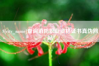 金昌查询消防职业资格证书真伪网站