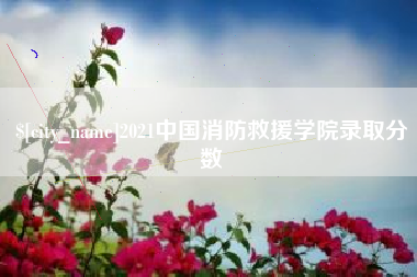 金昌2021中国消防救援学院录取分数