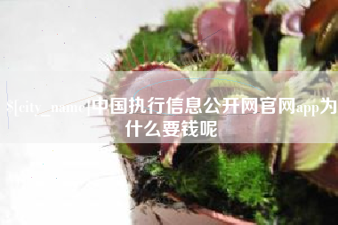 金昌中国执行信息公开网官网app为什么要钱呢