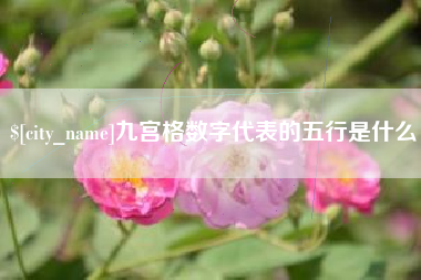 金昌九宫格数字代表的五行是什么