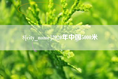 金昌2020年中国5000米