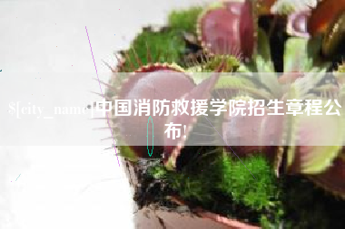 金昌中国消防救援学院招生章程公布!